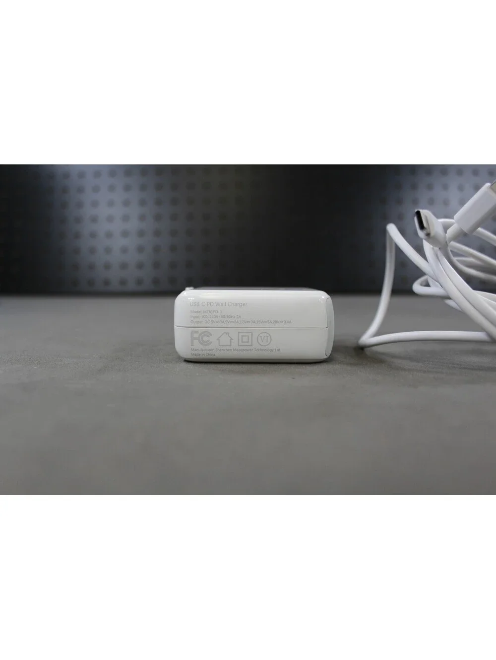 OEM White USB-C Power Adapter Block & Fast Charging Cable